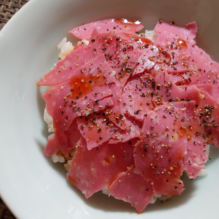 超簡単だけど美味しいよ　ハム丼